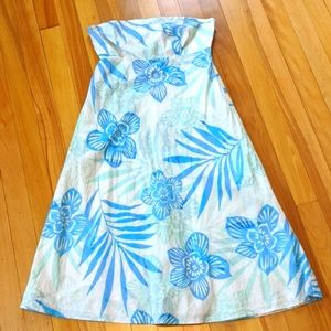 Strapless floral Gap dress VGUC